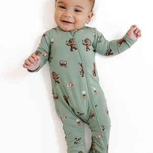 Zippered Romper in Groot