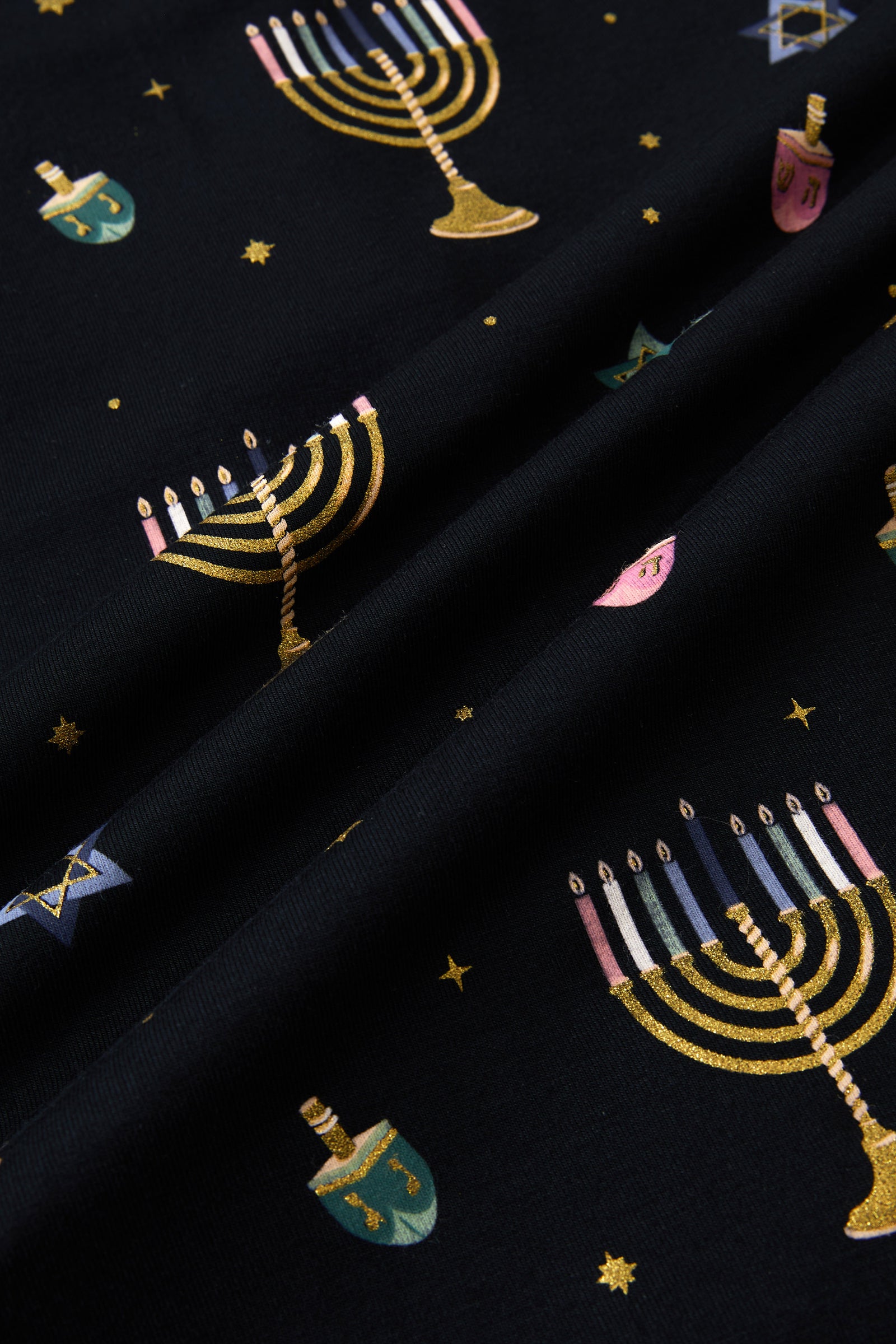 Zippered Romper in Hanukkah Nights - Image 2