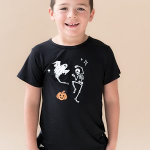 Toddler Basic Tee in Halloween Friends on Midnight