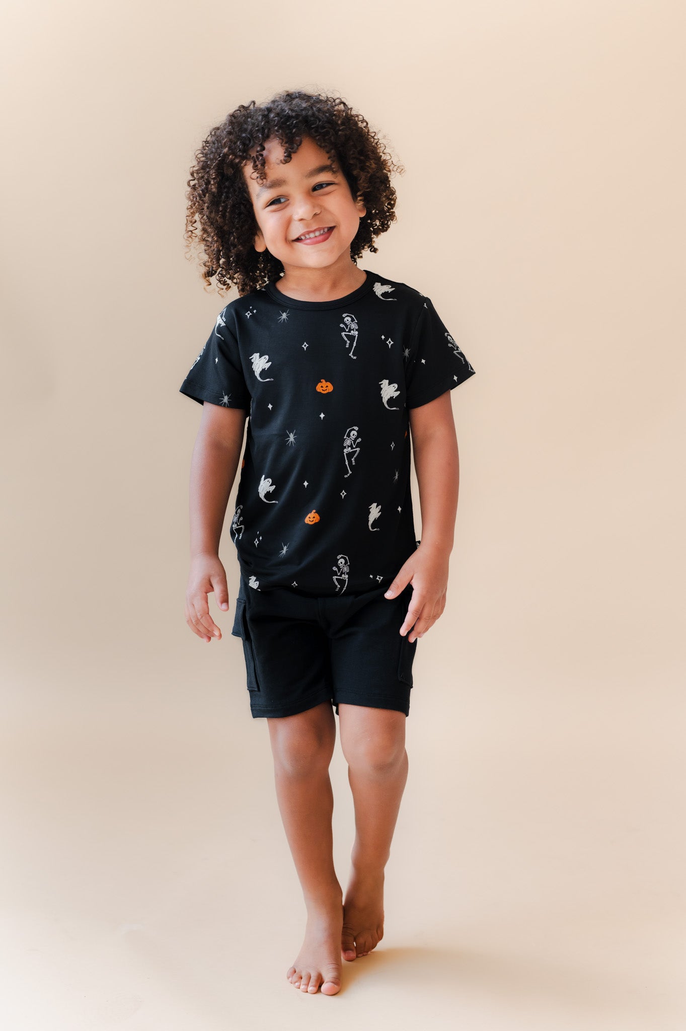 Toddler Basic Tee in Halloween Friends - Image 4