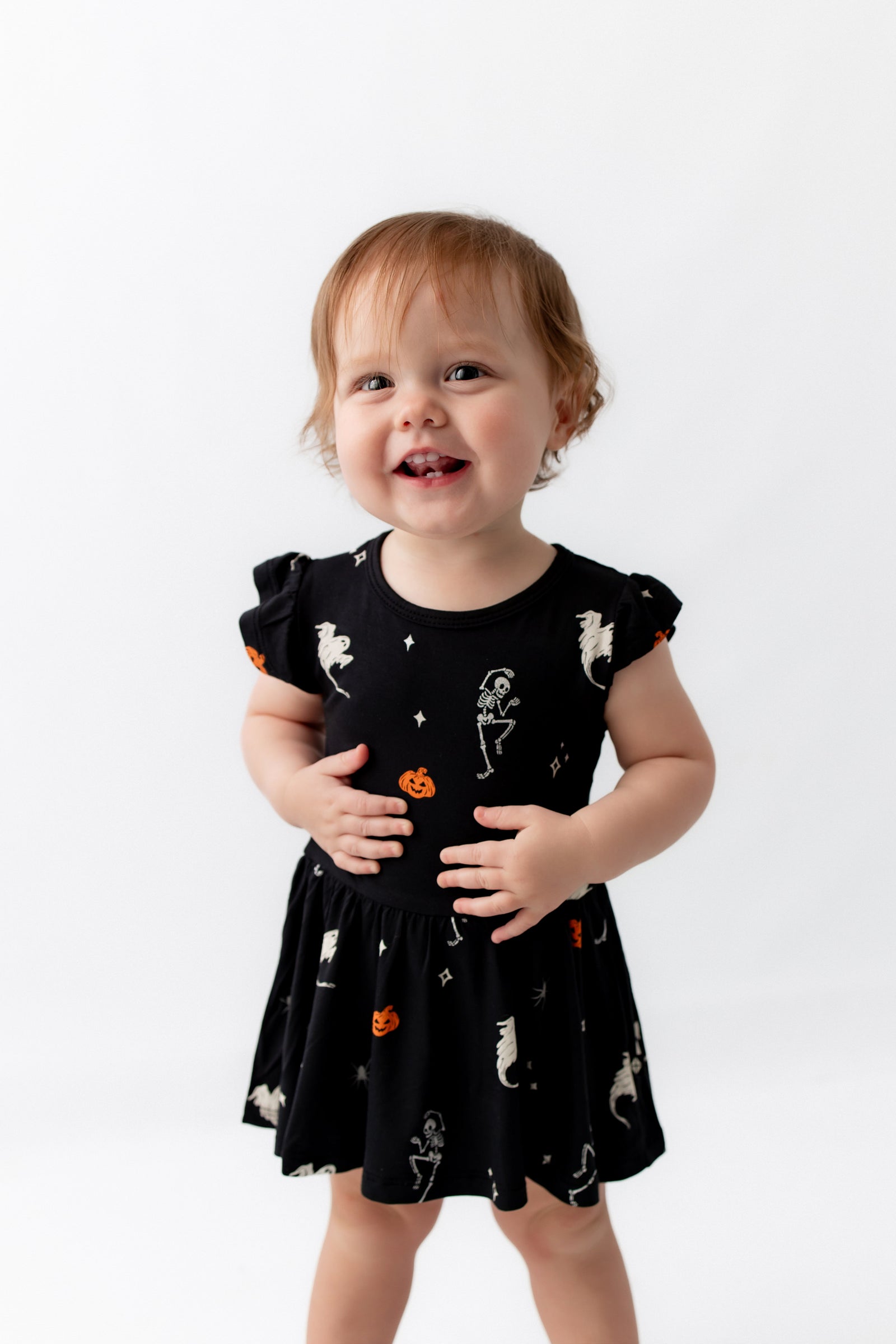 Twirl Bodysuit Dress in Halloween Friends - Image 3