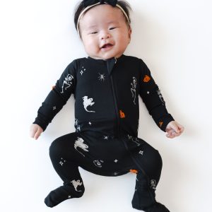 Zippered Footie in Halloween Friends