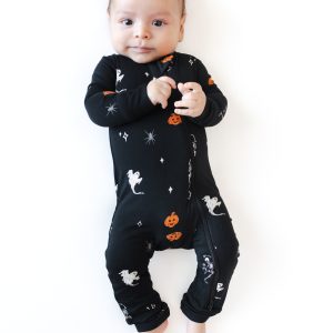Zippered Romper in Halloween Friends