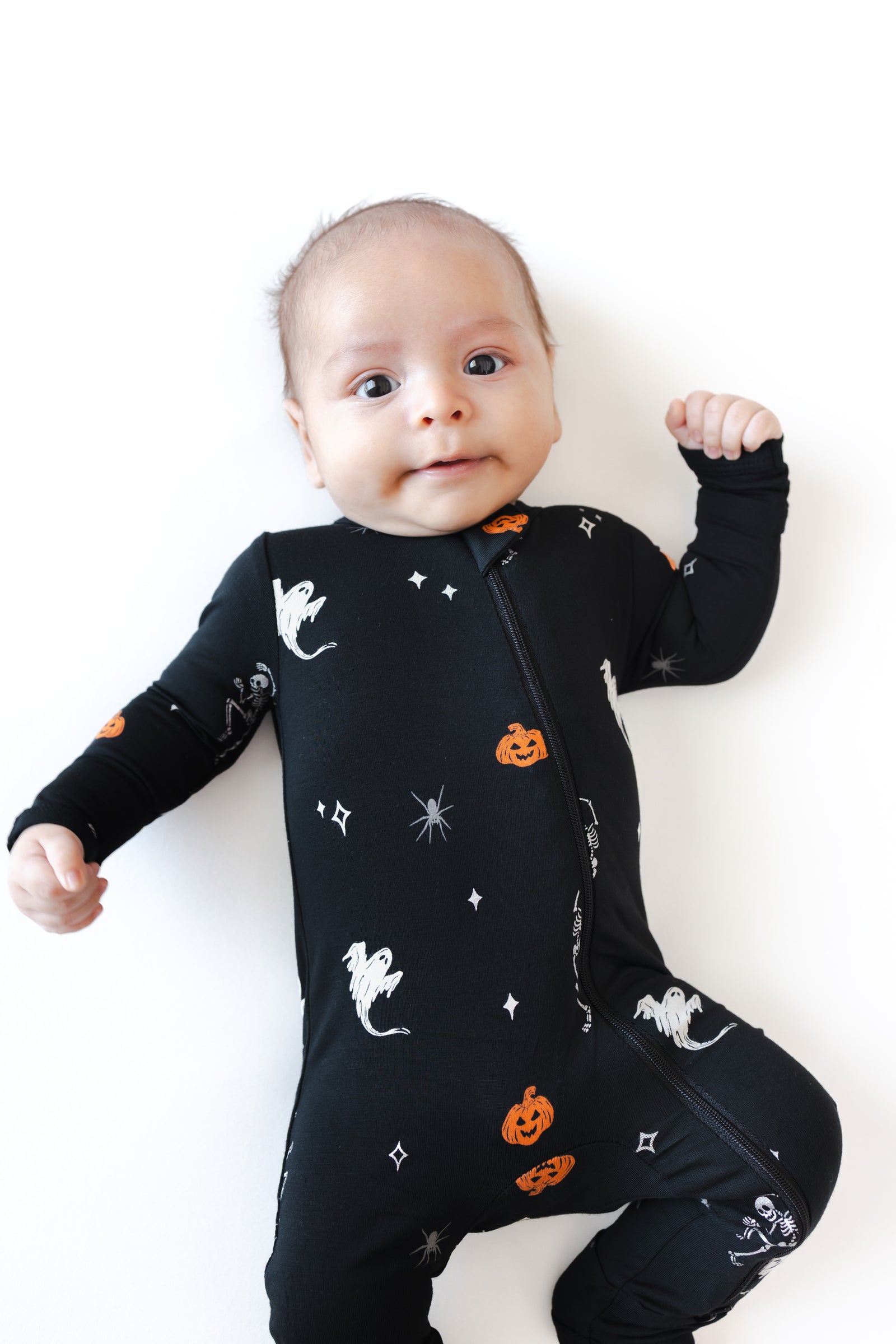 Zippered Romper in Halloween Friends - Image 3