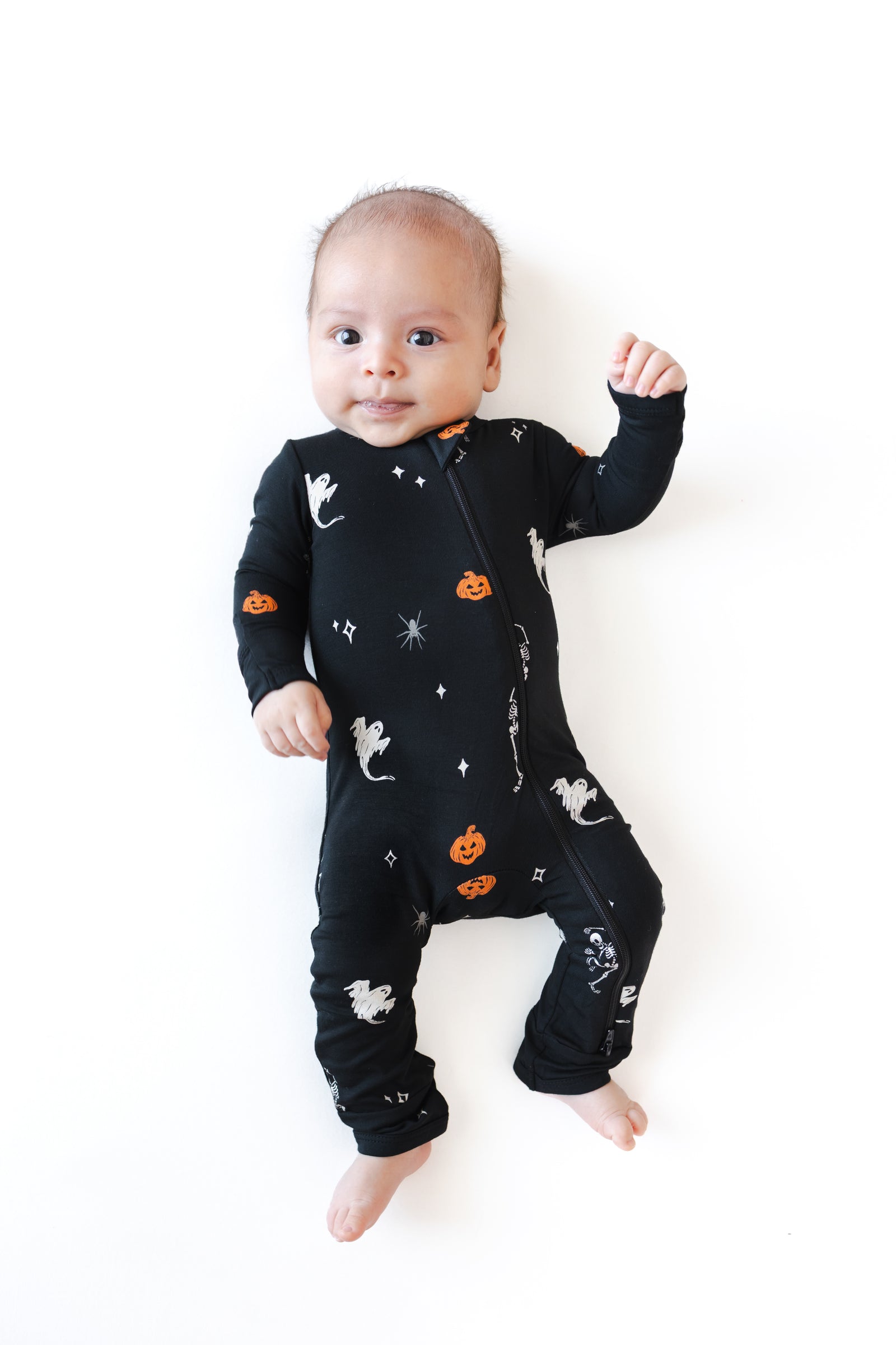 Zippered Romper in Halloween Friends - Image 4