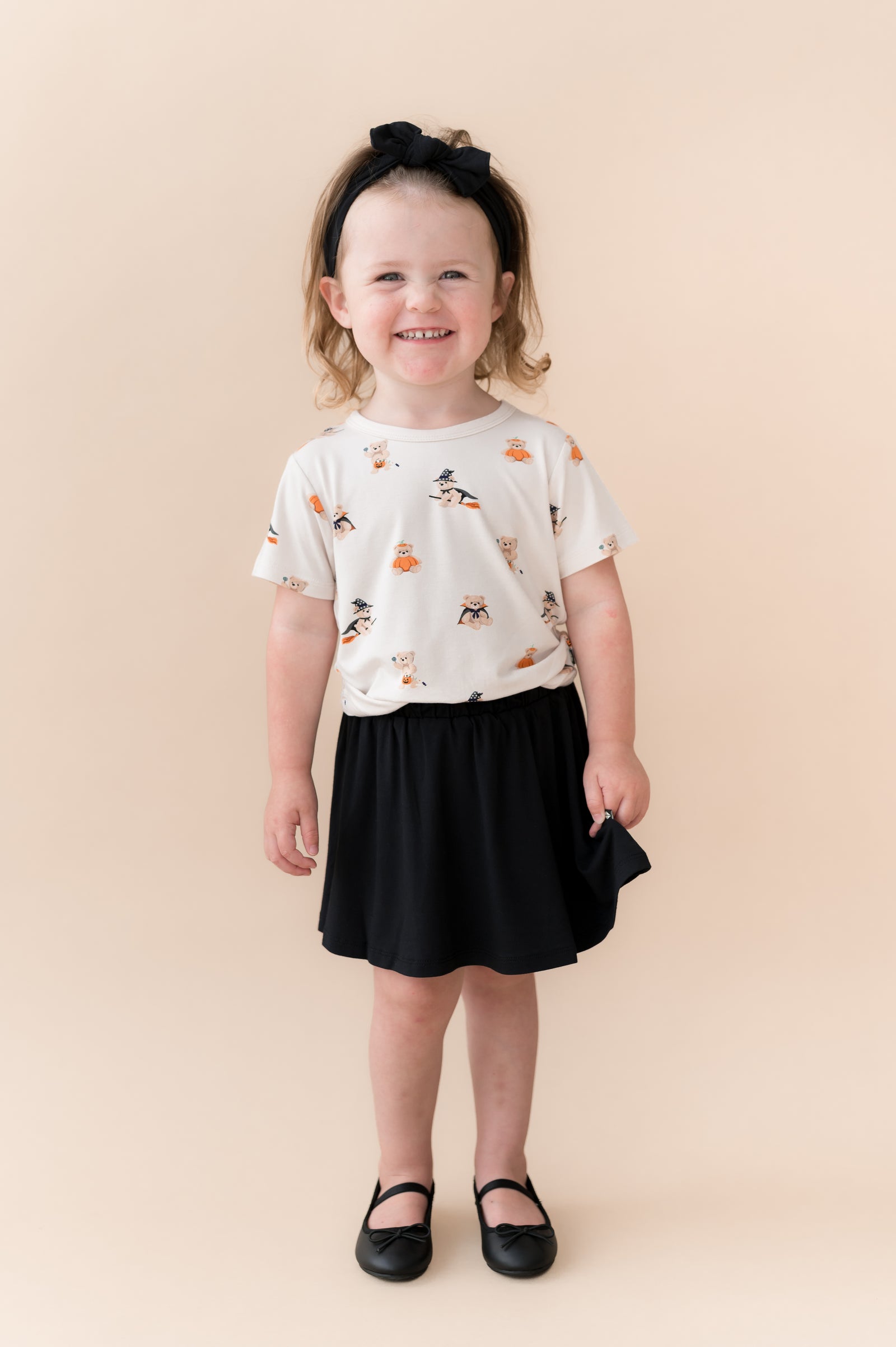 Toddler Basic Tee in Halloween Teddy - Image 3
