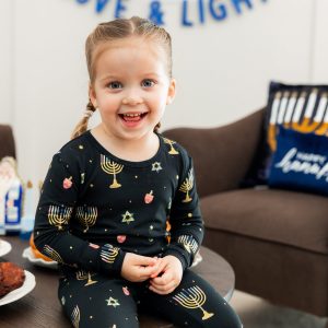 Long Sleeve Pajamas in Hanukkah Nights