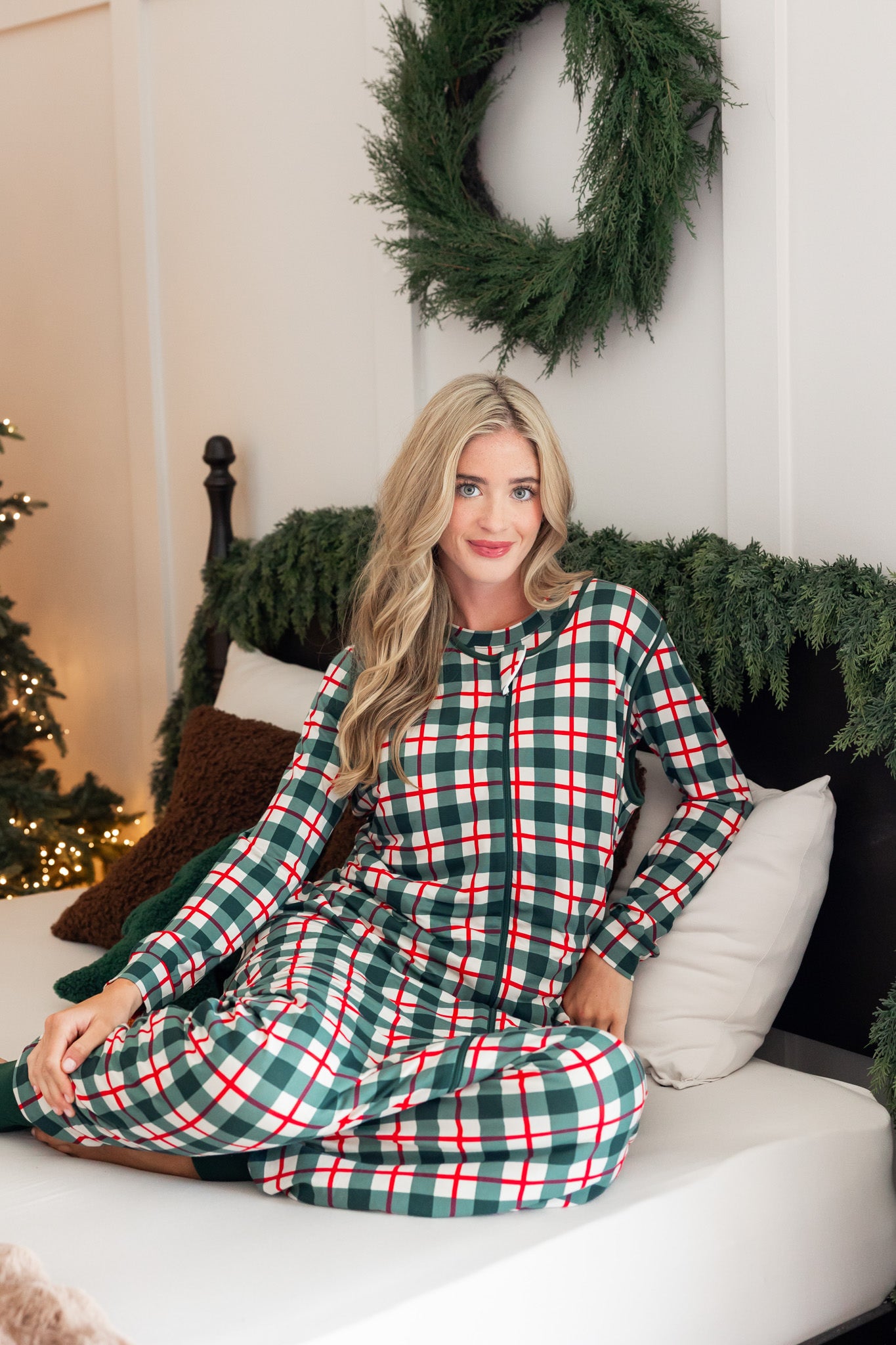 Adult Sleep Bag Walker in Holiday Plaid - Image 2