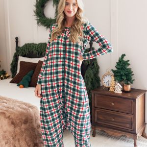 Adult Sleep Bag Walker in Holiday Plaid