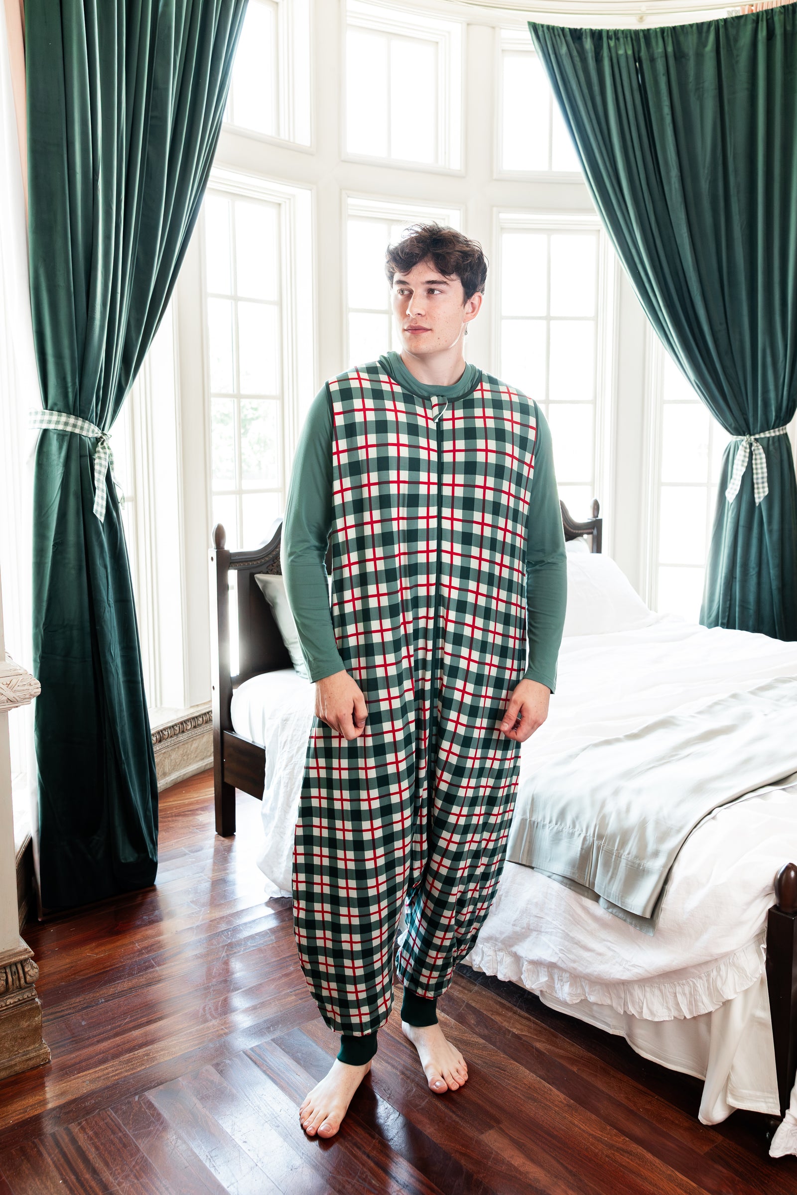 Adult Sleep Bag Walker in Holiday Plaid - Image 5