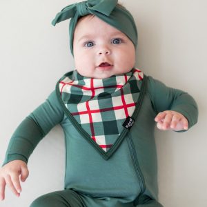 Bib in Holiday Plaid
