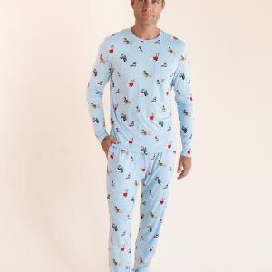 Men's Jogger Set in Holiday Pups