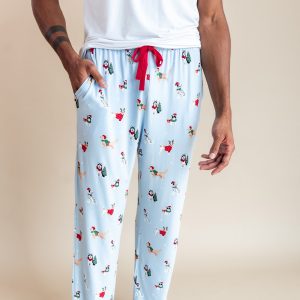 Men's Lounge Pants in Holiday Pups