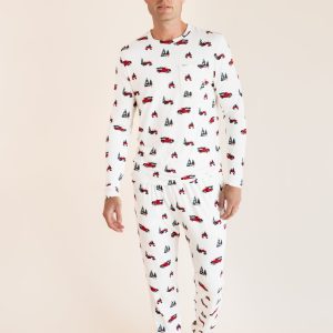 Men's Jogger Set in Holiday Tree Farm