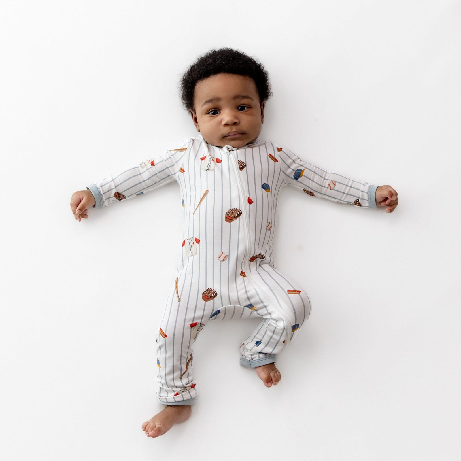 Zippered Romper in Home Run