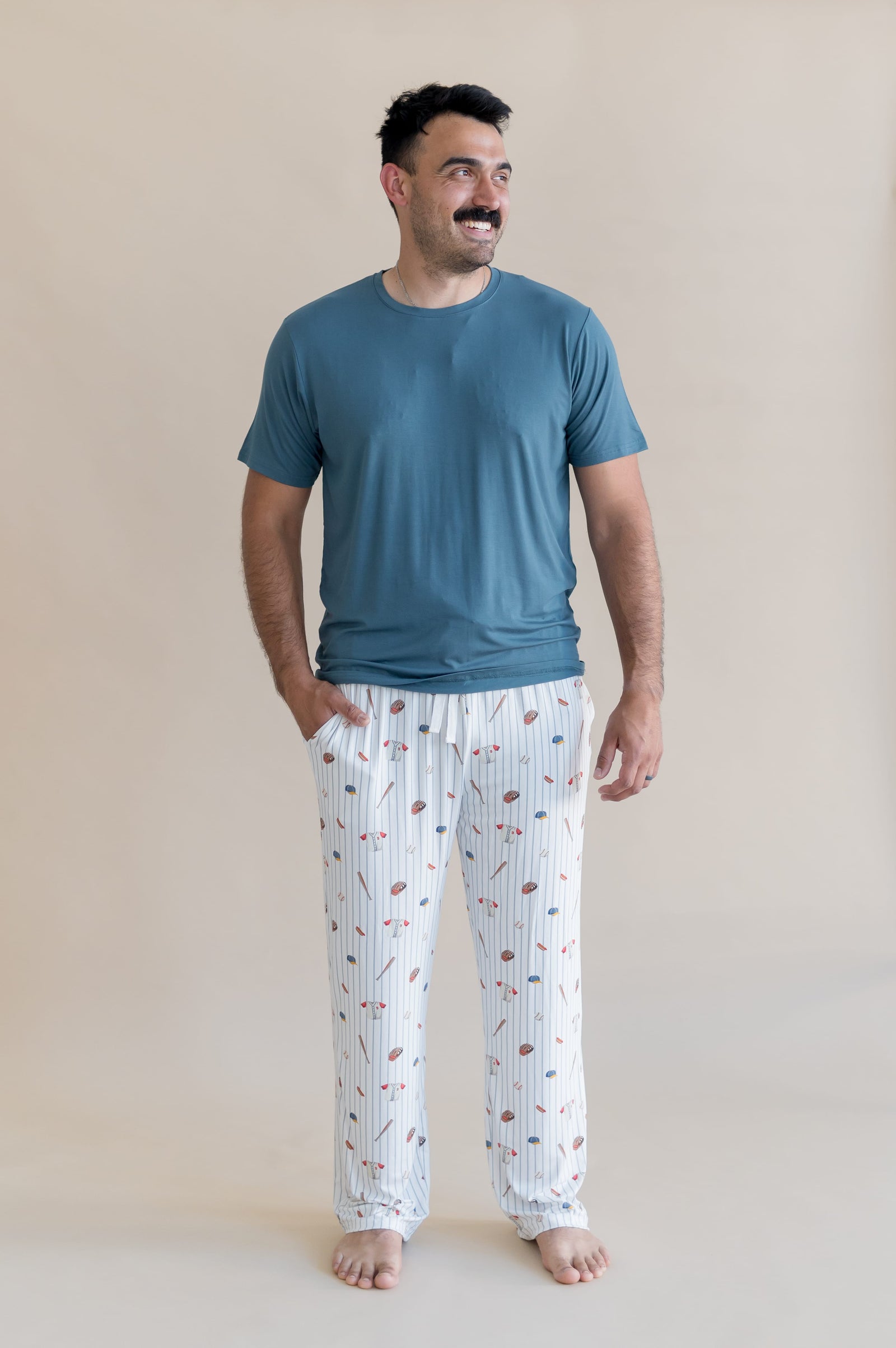Men's Lounge Pants in Home Run - Image 2