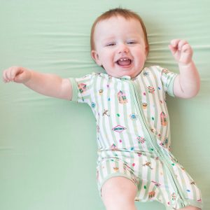 Zipper Shortall Romper in Honeydukes