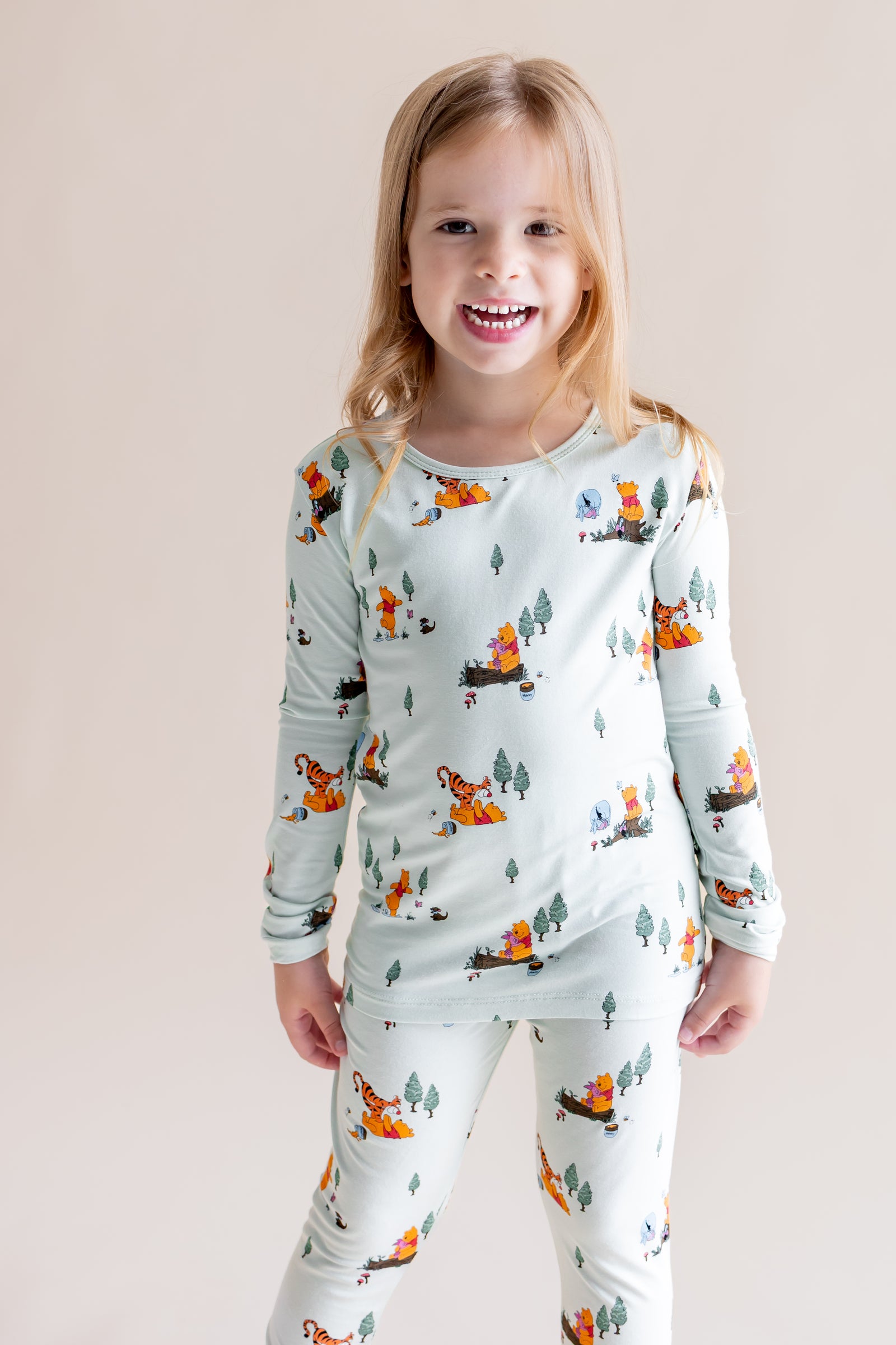 Long Sleeve Pajamas in Winnie the Pooh Hundred Acre Wood - Image 4