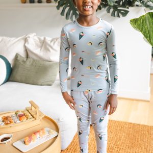 Long Sleeve Pajamas in Ice Sushi