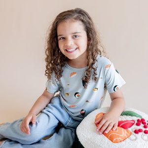 Toddler Basic Tee in Ice Sushi