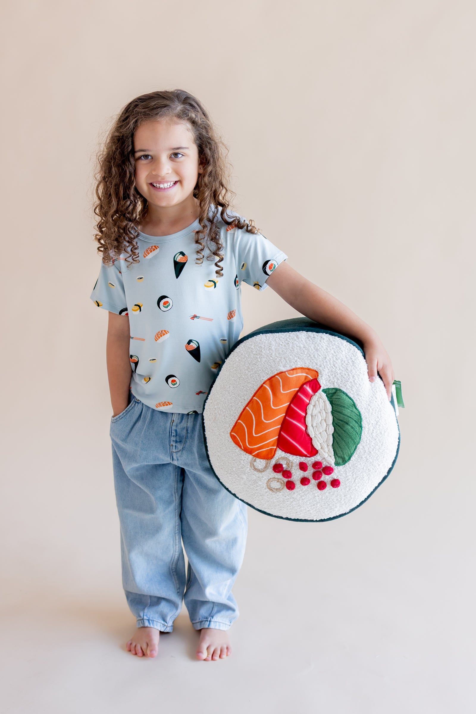 Toddler Basic Tee in Ice Sushi - Image 5