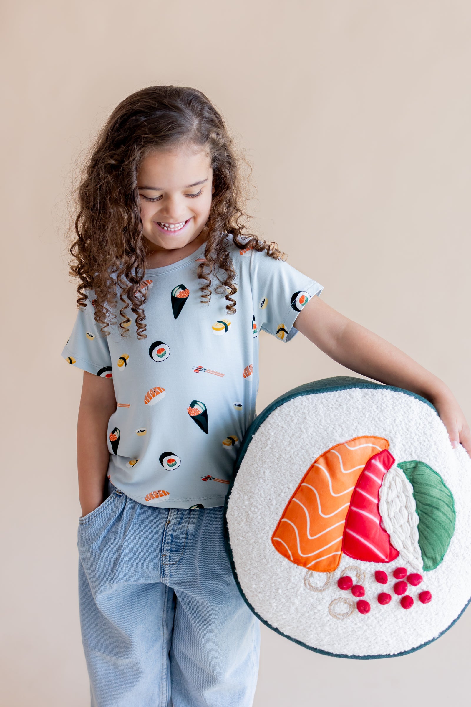 Toddler Basic Tee in Ice Sushi - Image 3