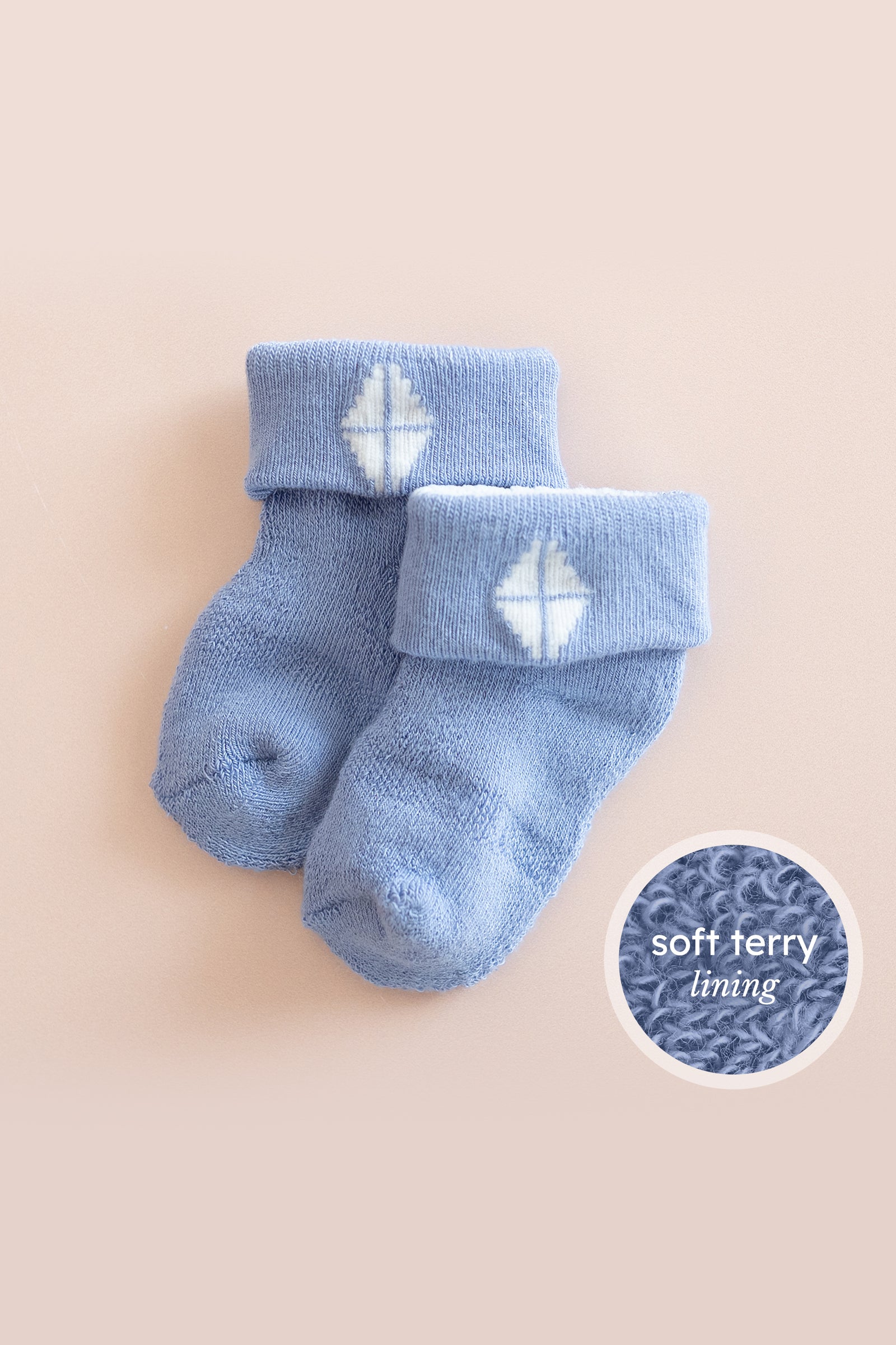 Baby 3-Pack Socks in Petal - Image 2