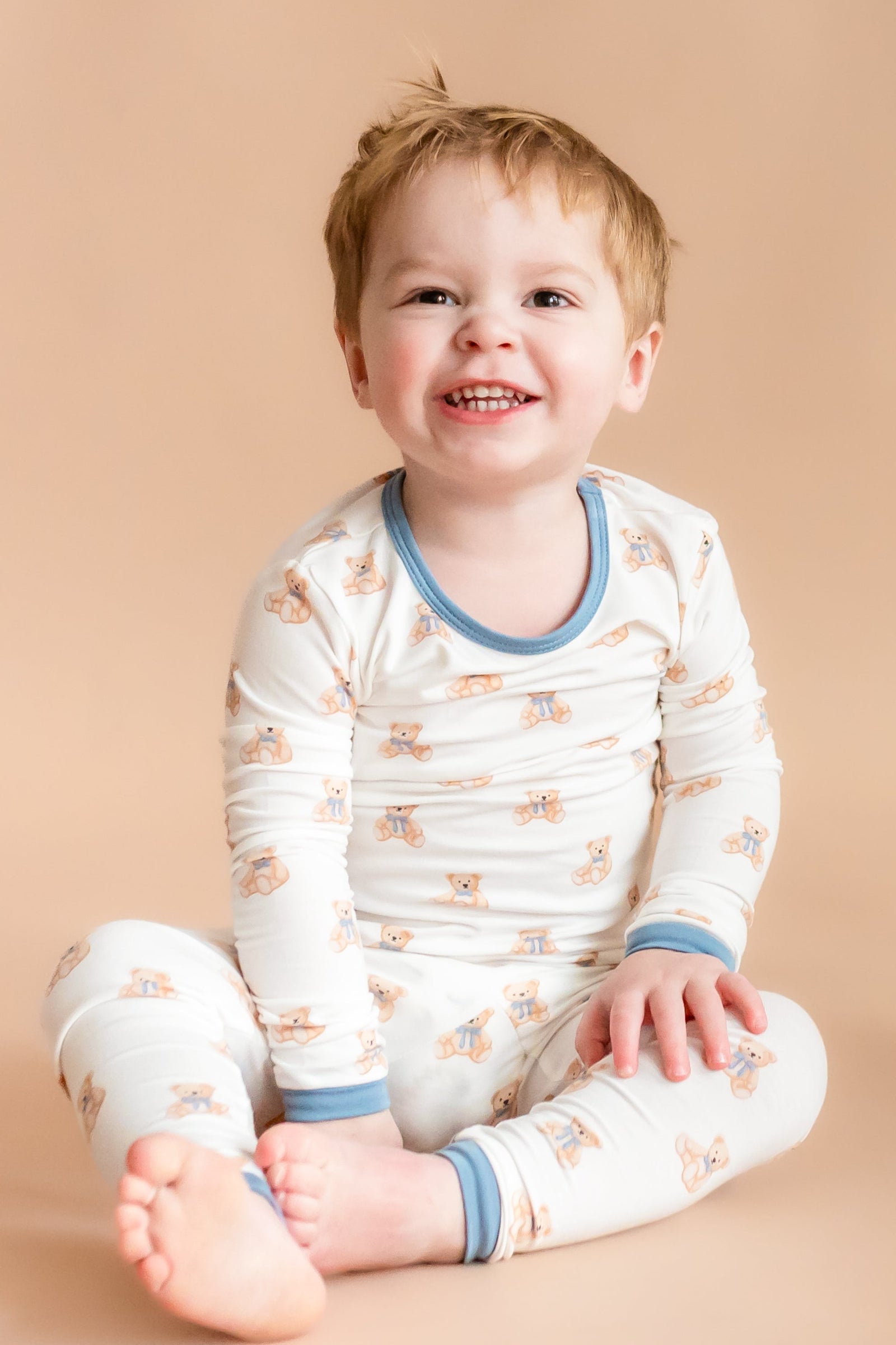 Long Sleeve Pajamas in Teddy Bear - Image 6
