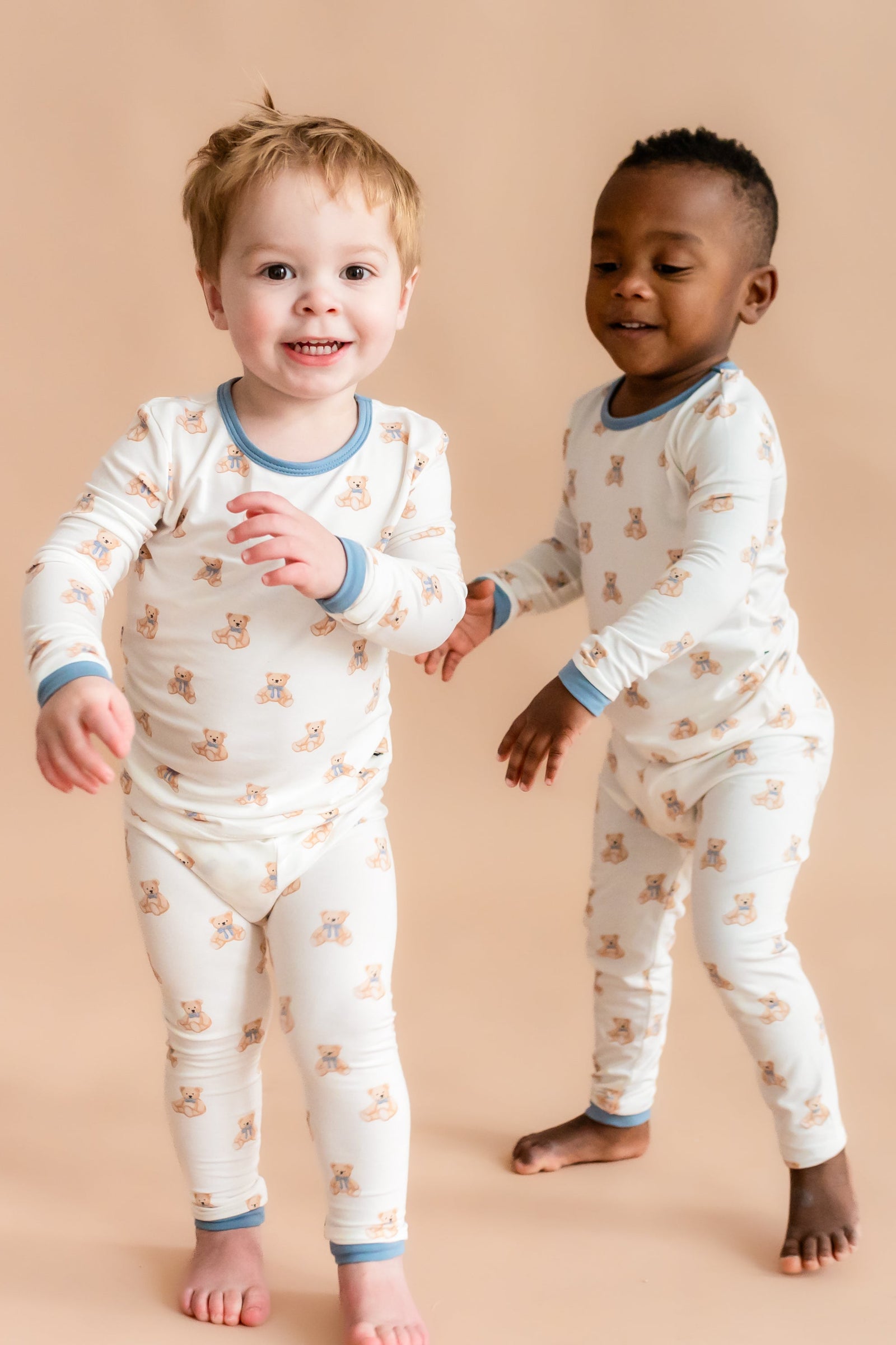 Long Sleeve Pajamas in Teddy Bear - Image 5