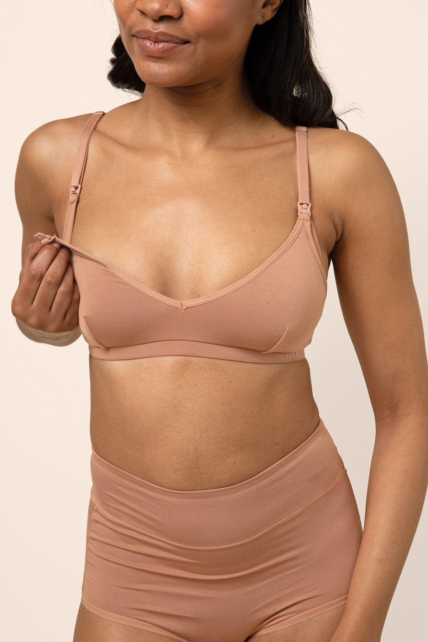 Women's Nursing Bra in Latte - Image 2