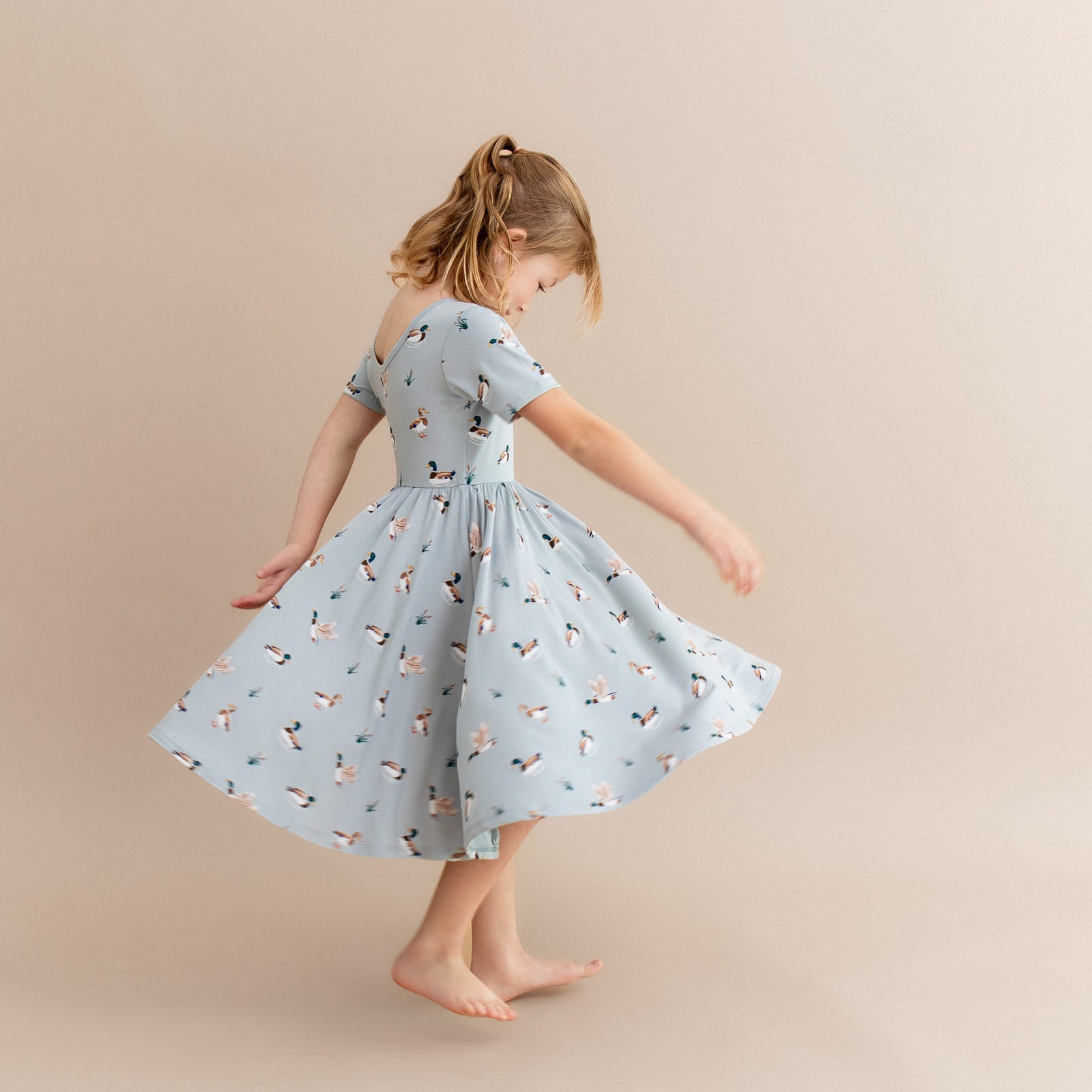 Twirl Dress in Mallard Duck - Image 4