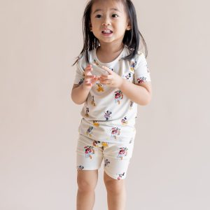 Short Sleeve Pajamas in Mickey Mouse & Friends