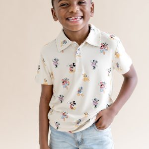 Toddler Short Sleeve Polo in Mickey Mouse and Friends