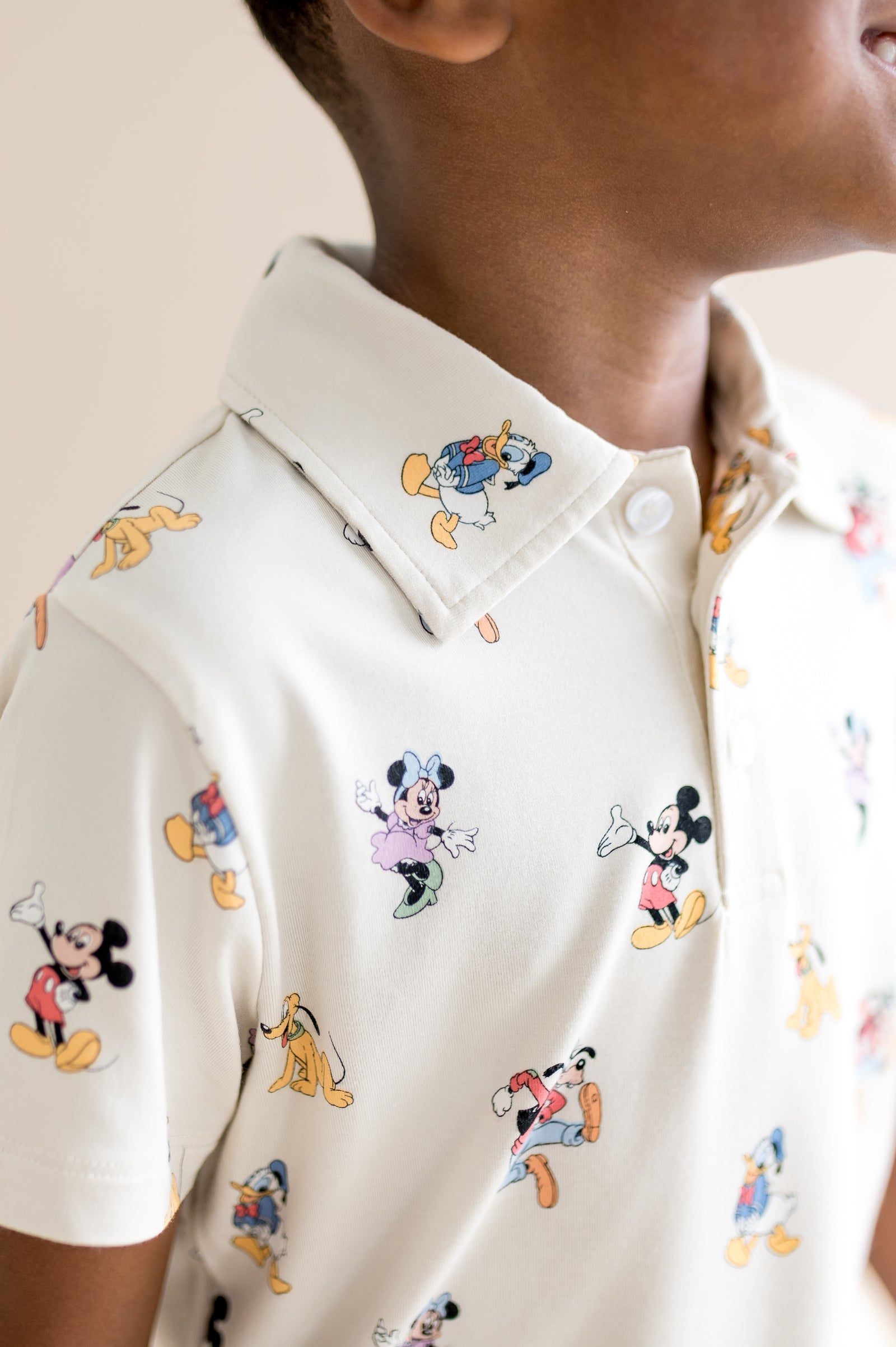 Toddler Short Sleeve Polo in Mickey Mouse and Friends - Image 3