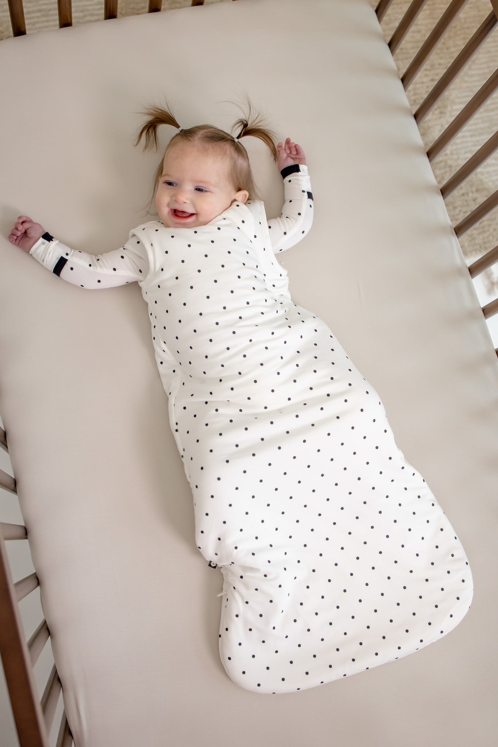 Sleep Bag in Midnight Polka Dot 1.0 - Image 3