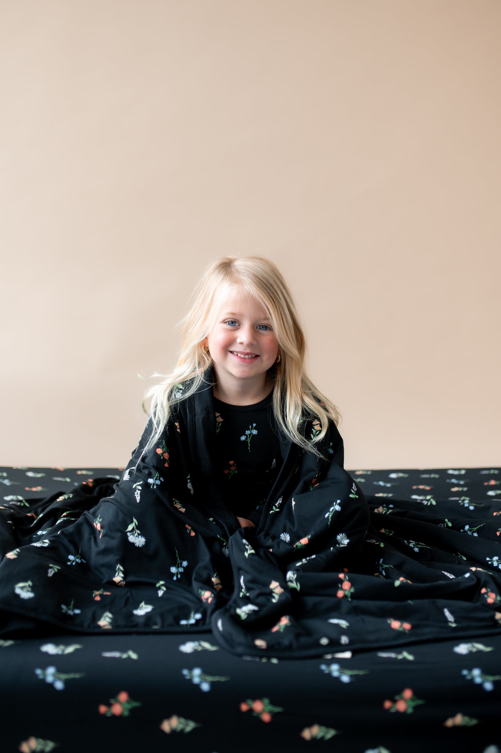 Toddler Blanket in Midnight Wildflower 1.0 - Image 2
