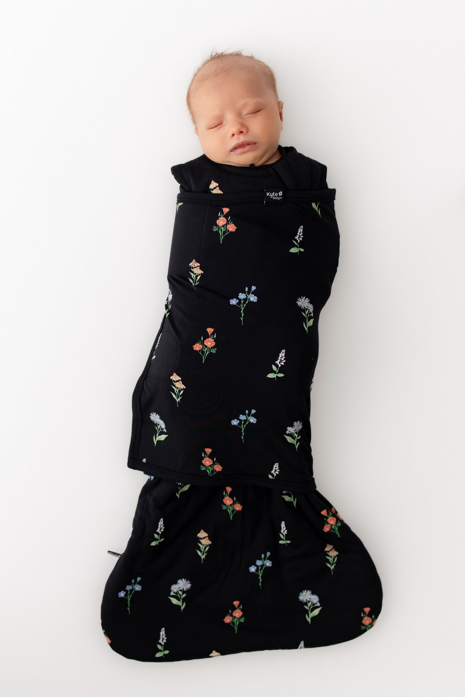 Sleep Bag Swaddler in Midnight Wildflower 1.0