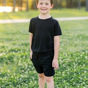 Short Sleeve Jogger Set in Midnight