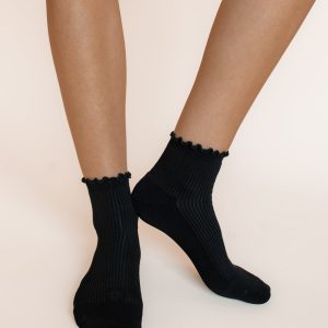Women's Ruffle Socks in Midnight