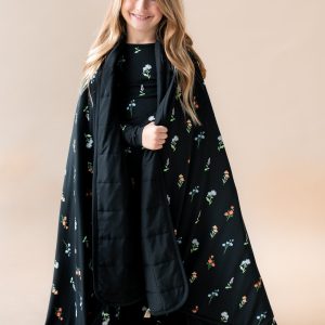 Youth Blanket in Midnight Wildflower 2.5