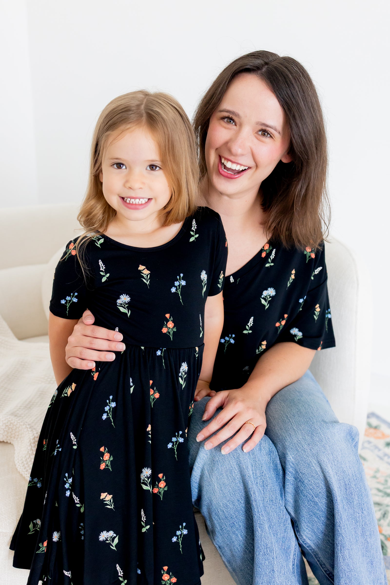 Twirl Dress in Midnight Wildflower - Image 3
