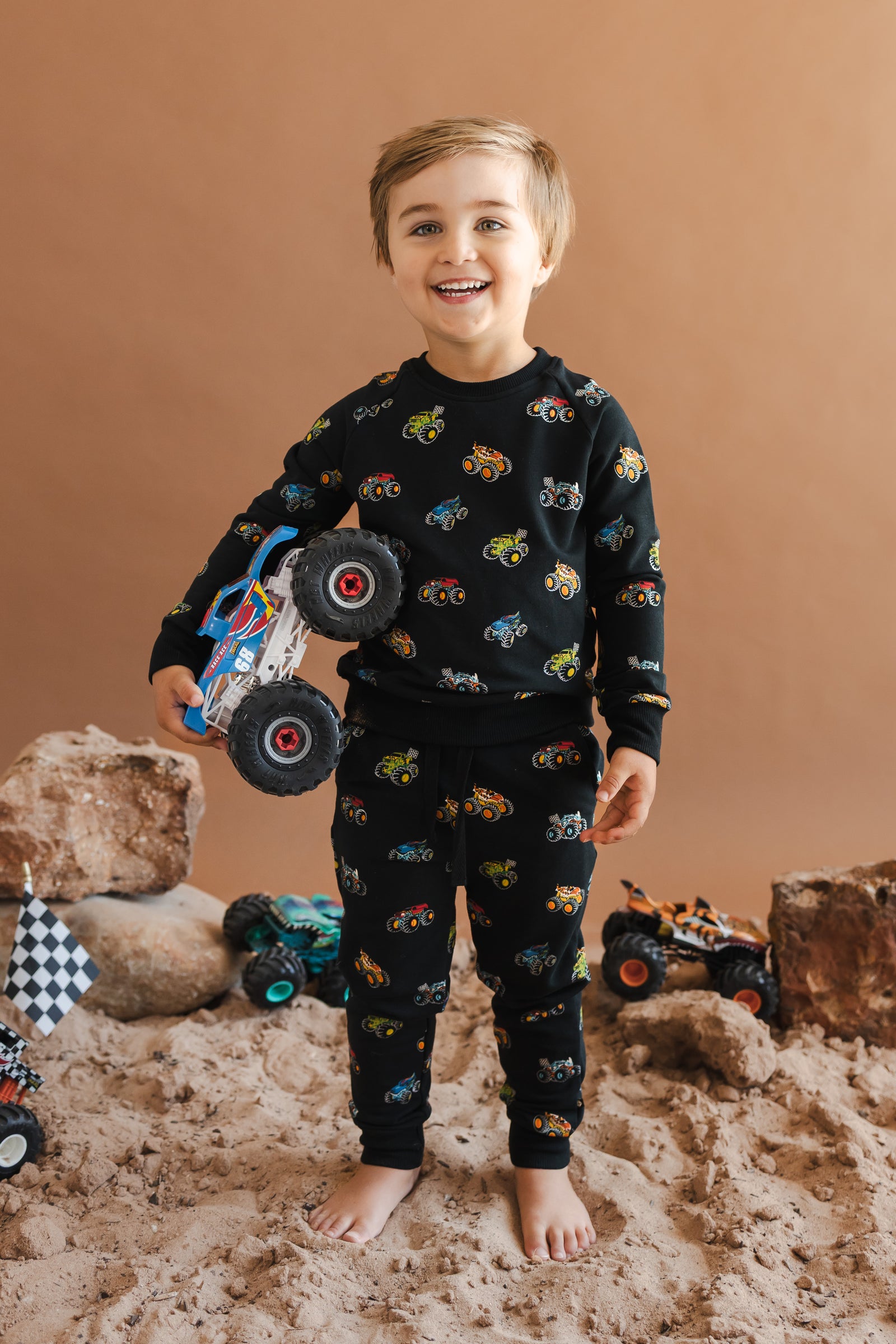 Long Sleeve Jogger Set in Monster Truck