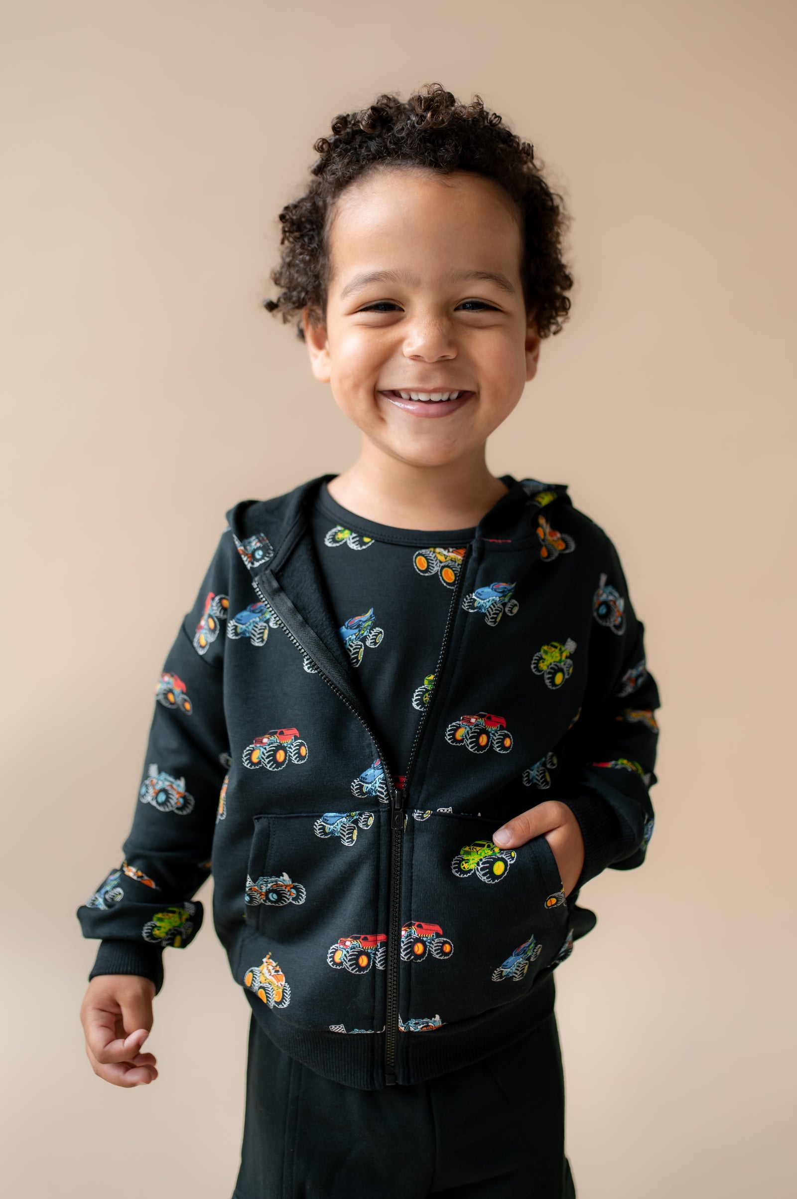 Zip-Up Hoodie in Monster Truck - Image 3