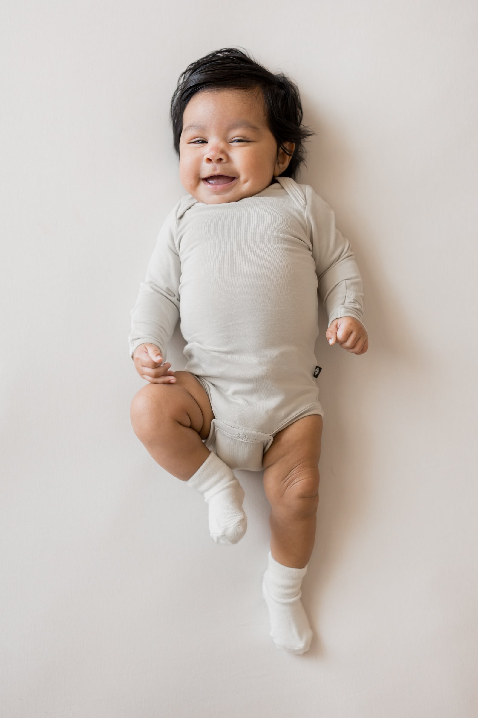 Long Sleeve Bodysuit in Oat - Image 3
