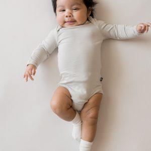 Long Sleeve Bodysuit in Oat