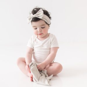 Bow Headband in Oat