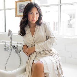 Women’s Lounge Robe in Oat