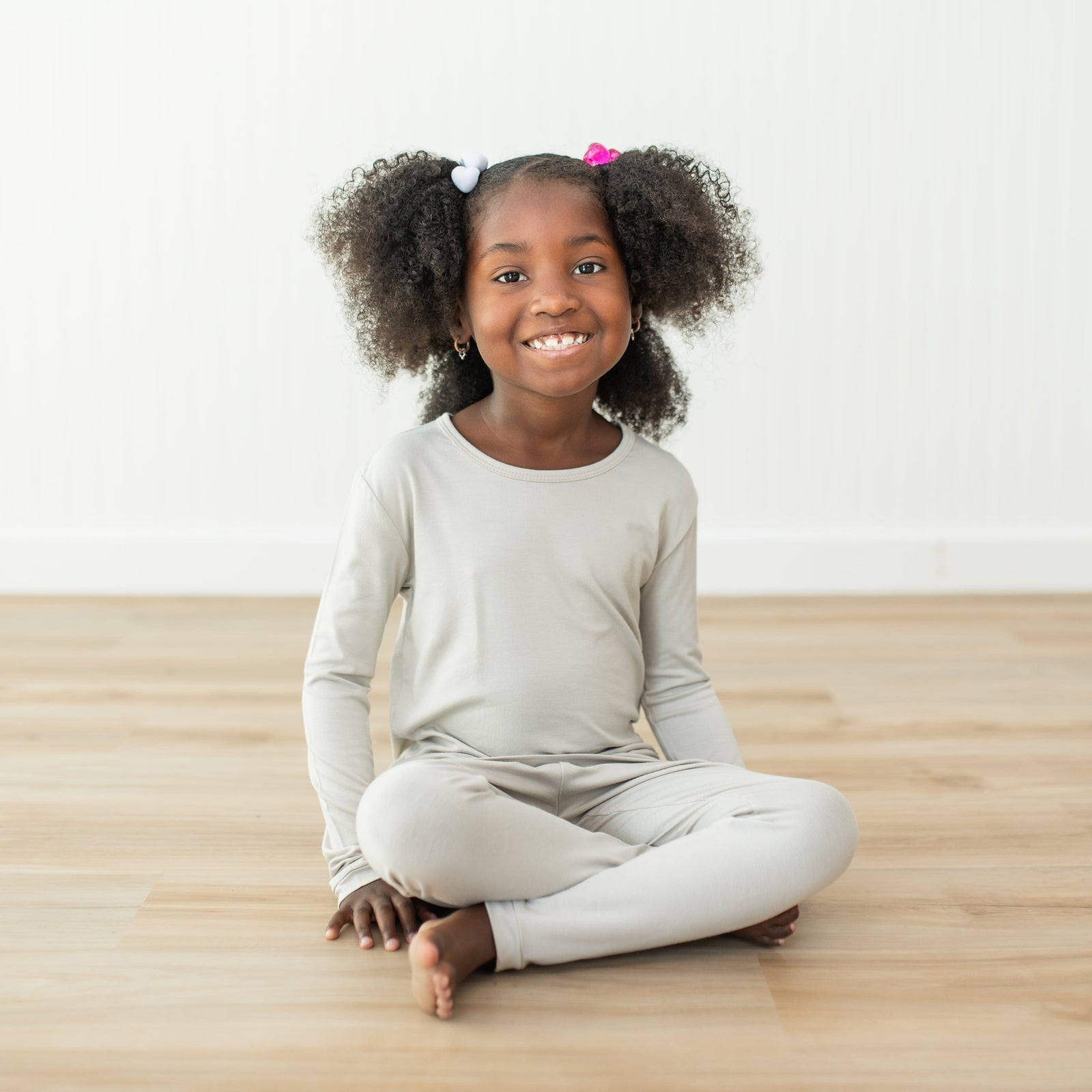 Long Sleeve Pajamas in Oat - Image 3