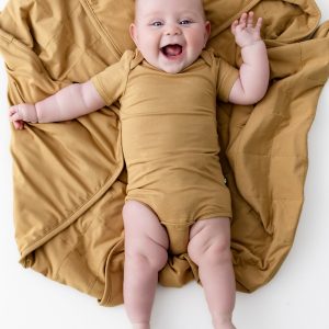 Baby Blanket in Ochre 1.0