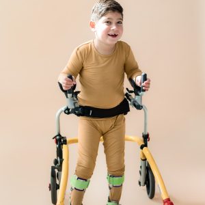 Long Sleeve Pajamas in Ochre